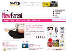 Tablet Screenshot of newparent.com